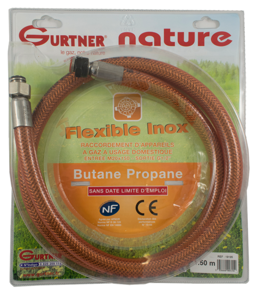 flexible inox gaz clinox sur mesure boutik'inox 974